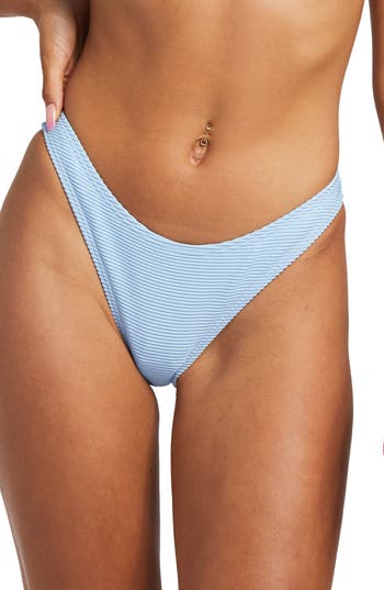 Shop Billabong Tanlines Hike High Leg Bikini Bottoms In Summer Sky
