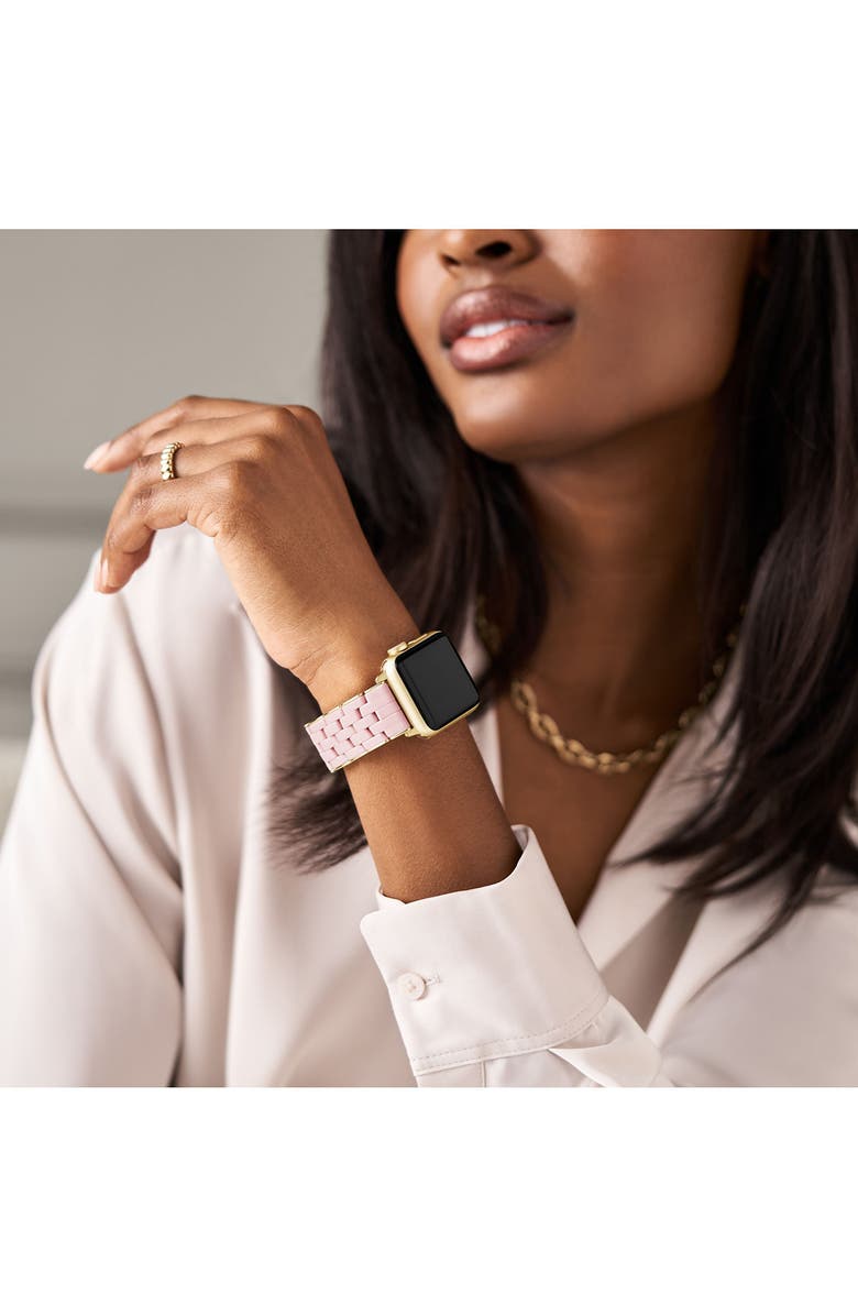 MICHELE Silicone 20mm Apple Watch<sup>®</sup> Watchband, Alternate, color, Pink