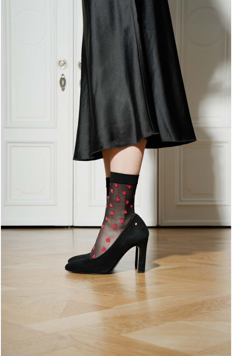 Stinaa.J Jackie Orthopedic Suede Pumps, Alternate, color, Black Suede