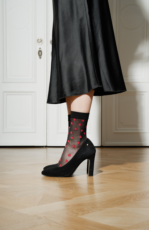 Stinaa.j Jackie Orthopedic Suede Pumps In Black Suede