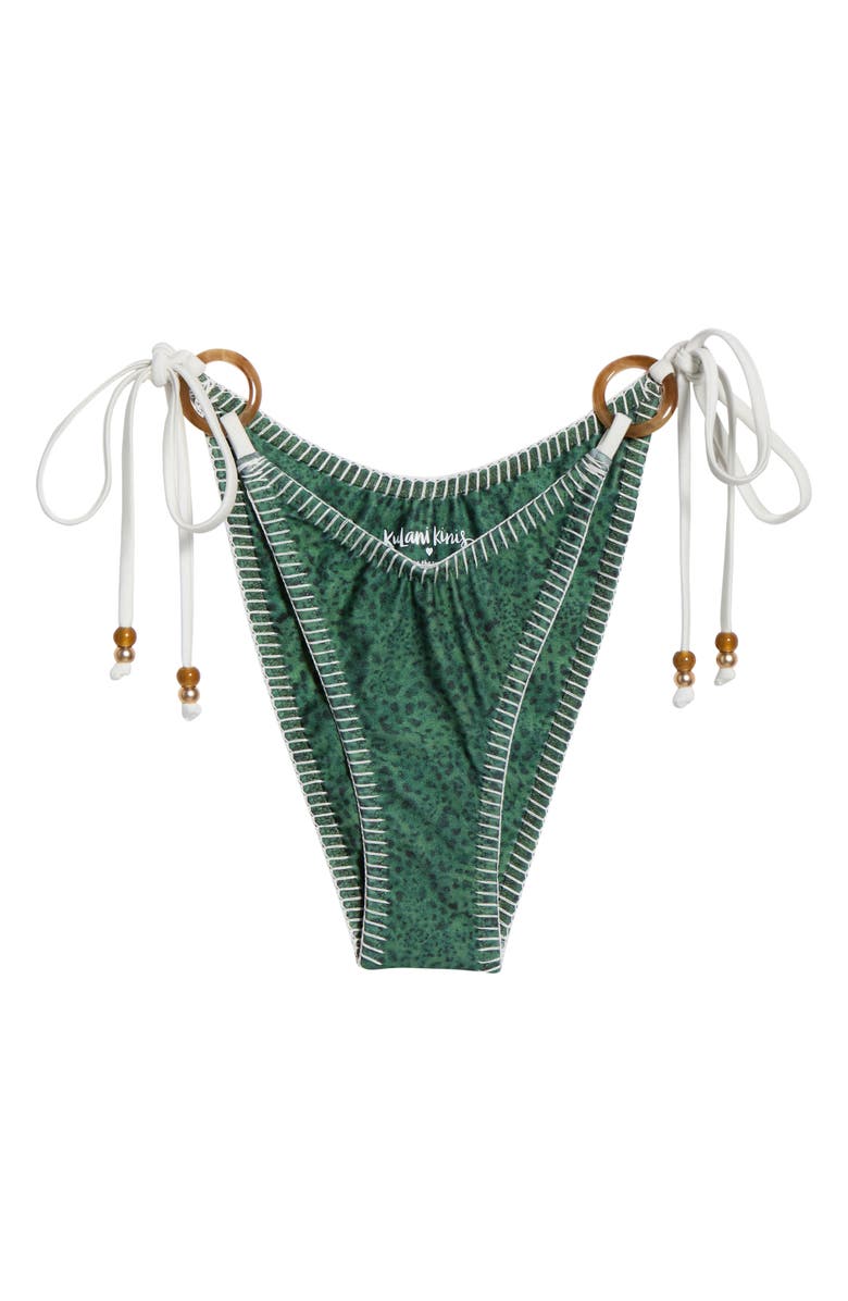 Kulani Kinis Blanket Stitch Ring Tie Bikini Bottoms, Alternate, color, Wild Wonder