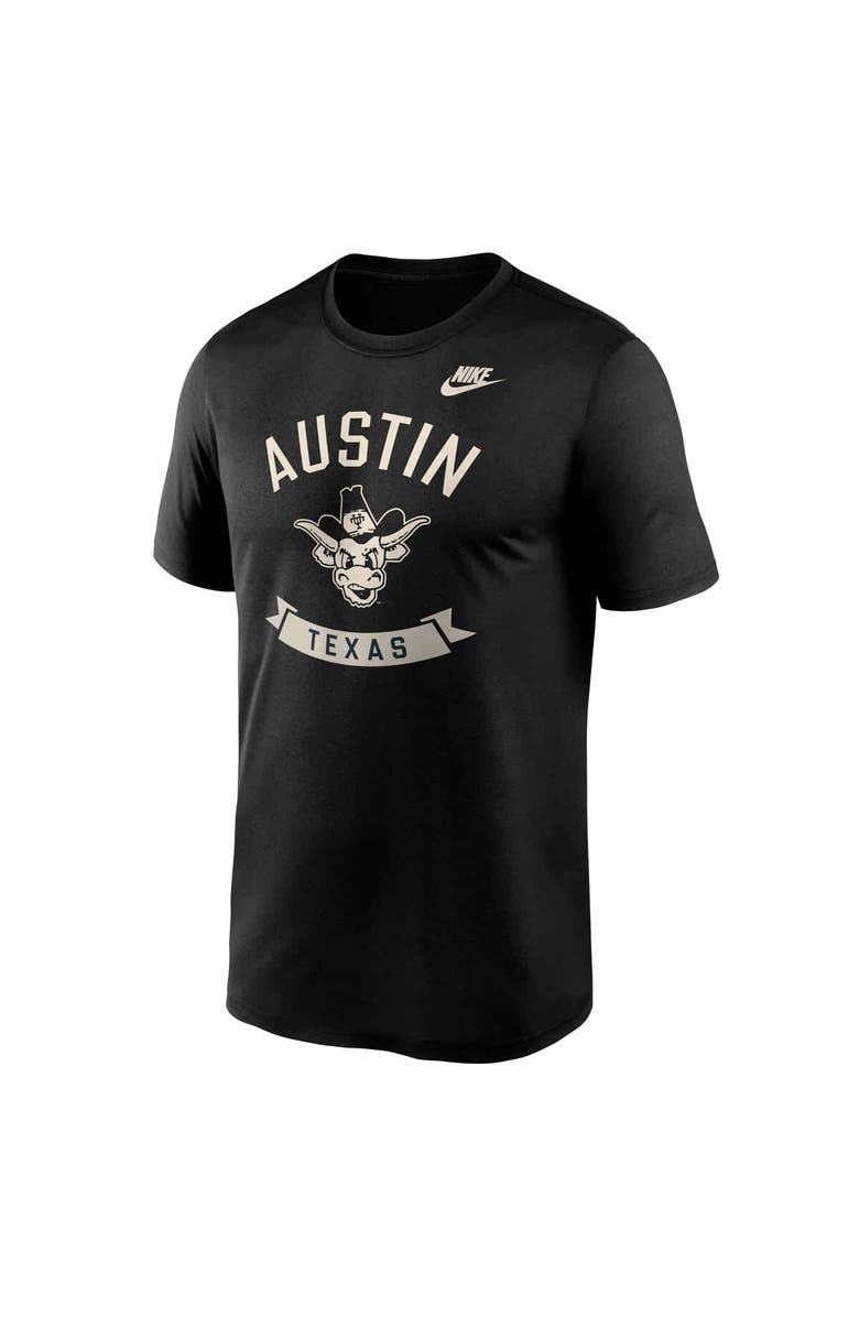 Nike Men's Nike Black Texas Longhorns Fashion Hometown Legend Dri-FIT T-Shirt, Alternate, color, Black