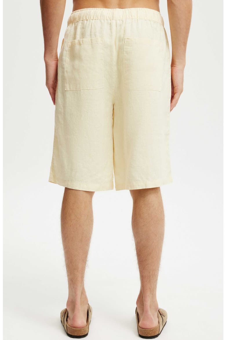 Men's Baggy Linen Short, Alternate, color, Yellow