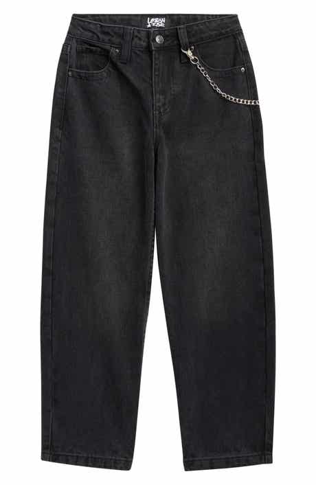 Kids' Draped Chain Baggy Skater Jeans