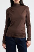 Veronica Beard Mylie Mock Neck Knit Top