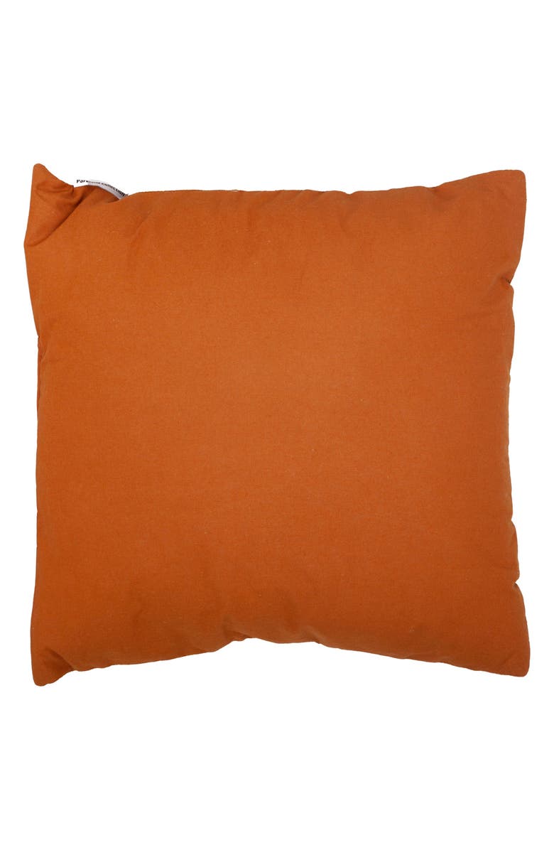 PARKLAND COLLECTION Fringe Accent Cotton Pillow, Alternate, color, Brown