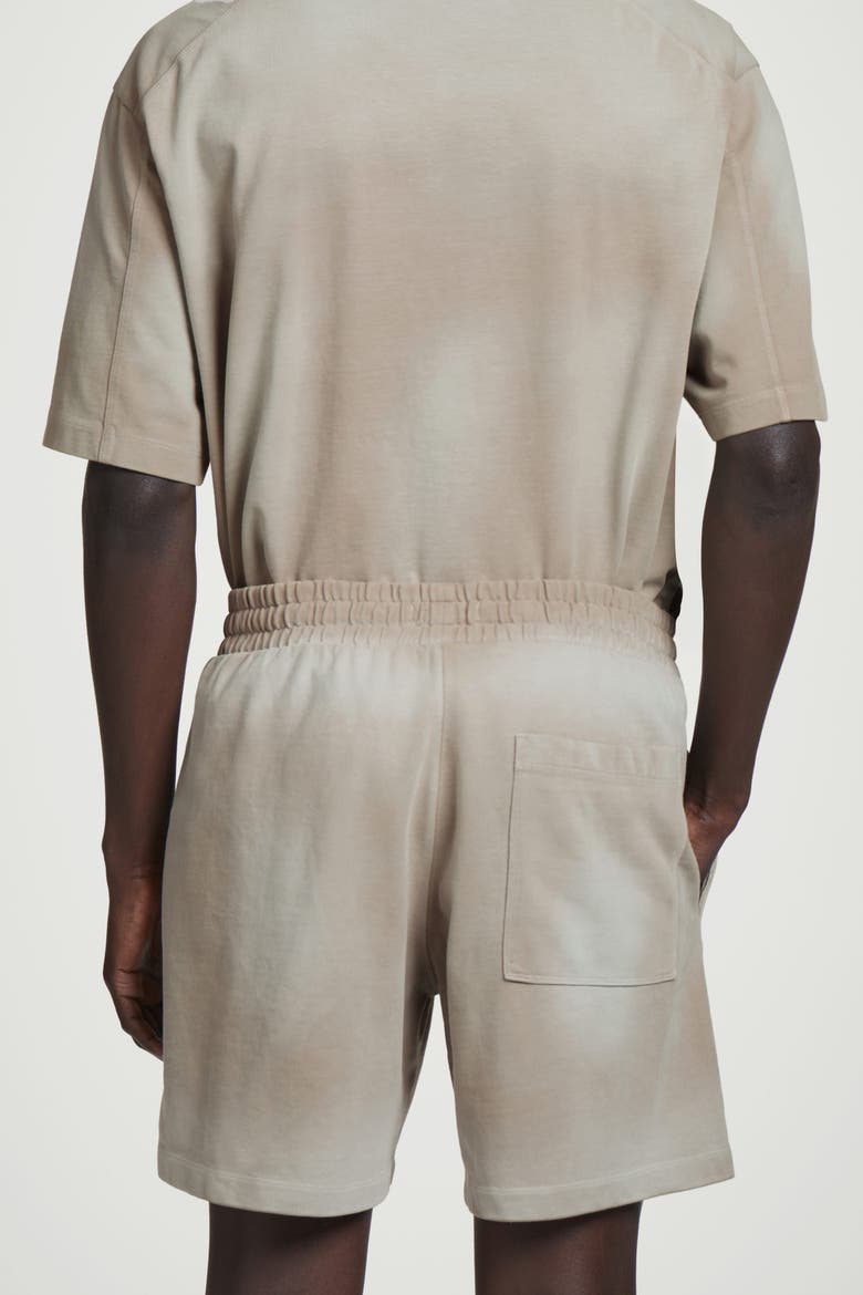 Washed-Jersey Drawstring Shorts, Alternate, color, MOLE