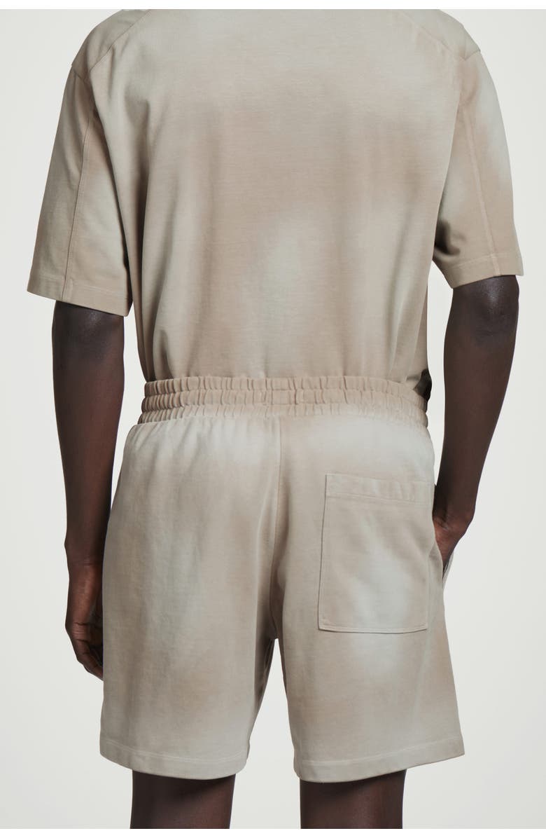 COS Washed-Jersey Drawstring Shorts, Alternate, color, Mole