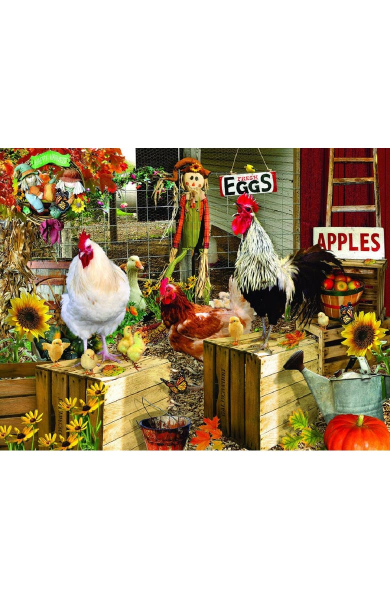 Sunsout Chickens on the Farm 1000 piece Jigsaw Puzzle for Adults Large Pieces, Alternate, color, Multicolor