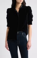 FRAME Gillian Velvet Top