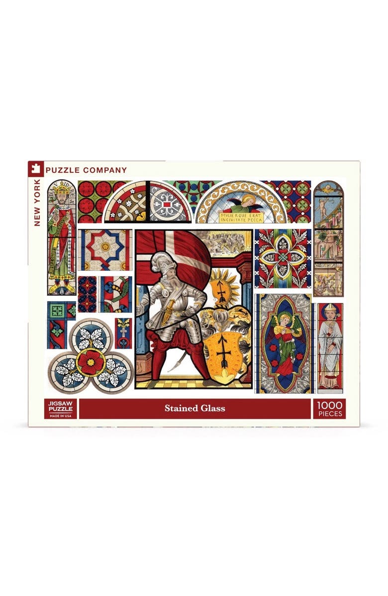 NEW YORK PUZZLE COMPANY Stained Glass 1000 Piece Puzzle, Main, color, NO COLOR