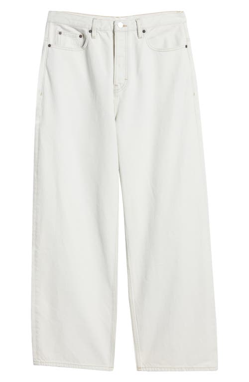 Frame Baggy Straight Leg Jeans In Bleach Out