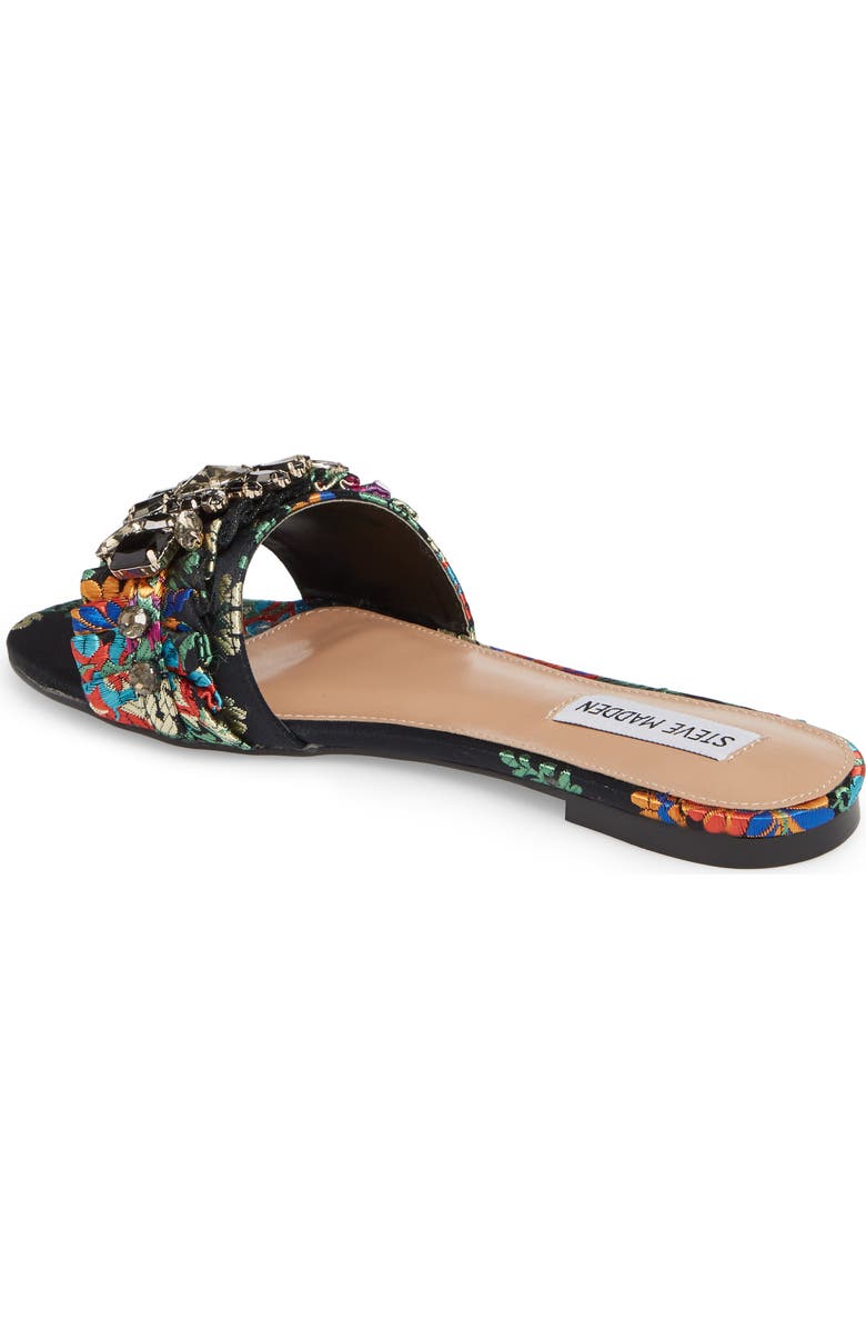 Steve Madden Pomona Crystal Embellished Slide Sandal, Alternate, color,