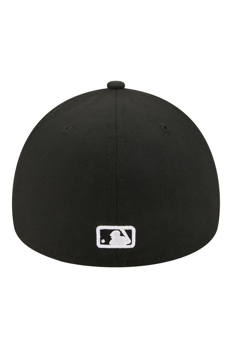 Men's New Era  Black Seattle Mariners A-Frame 59FORTY Fitted Hat, Alternate, color, Black