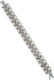 Nadri Faux Pearl & Cubic Zirconia Bracelet