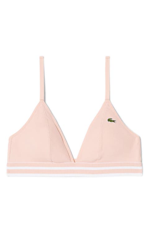 Cotton Blend Rib Triangle Bralette