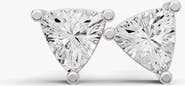 SEREIA OFFICIAL 14K Gold Studs 0.5ct Earrings Trillion Solitaire