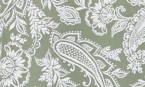 Ruby Rd. Plus Size Jacobean Paisley Puff Print Top In Green