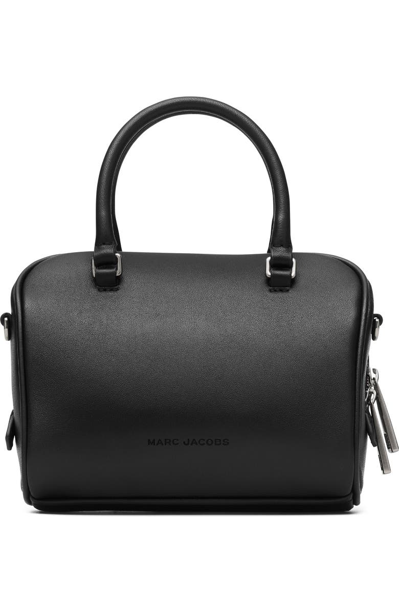 Marc Jacobs The Micro Bauletto Leather Top Handle Bag, Alternate, color, Black