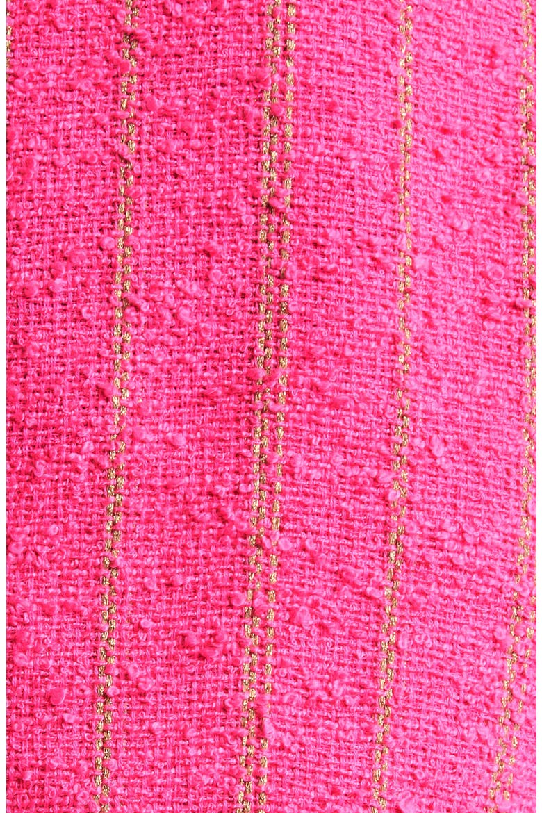 Tinlee Tweed Jacket, Alternate, color, SHOCKING PINK/ GOLD STRIPE