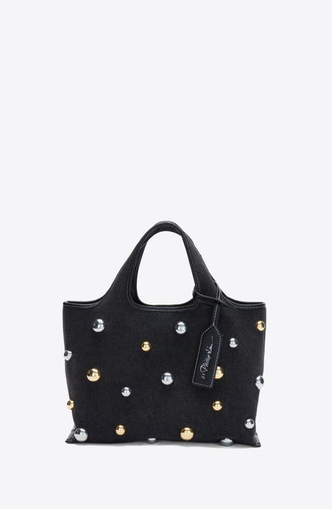 Dome Embellishment Mini Market Tote Bag