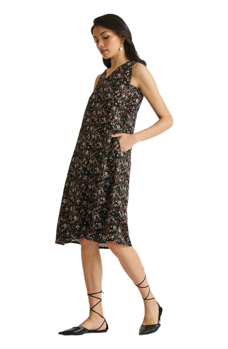 Reistor Printed Floral V-Neck Straight Dress, Alternate, color,