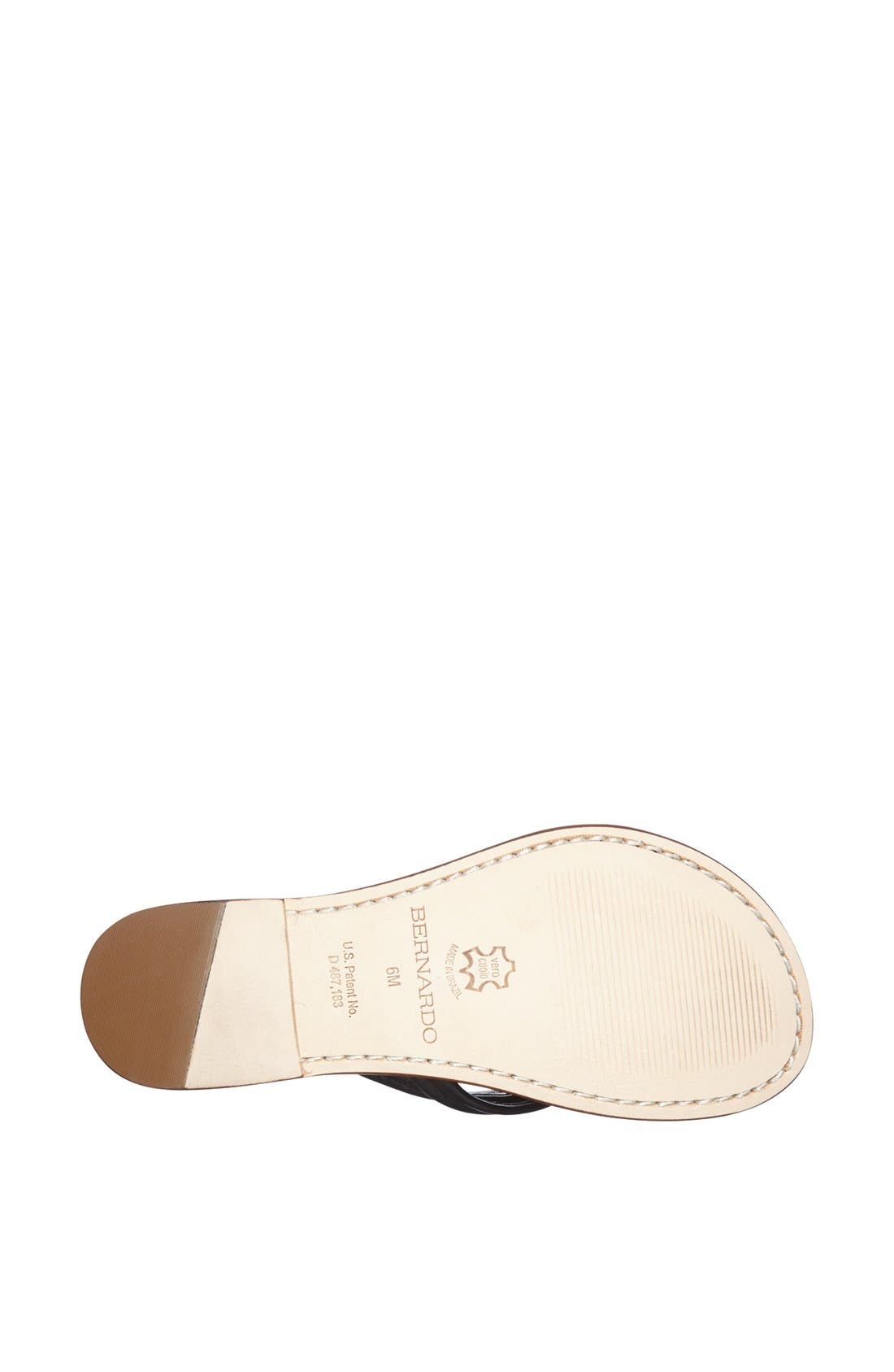Bernardo Miami Sandal, Alternate, color, BLACK