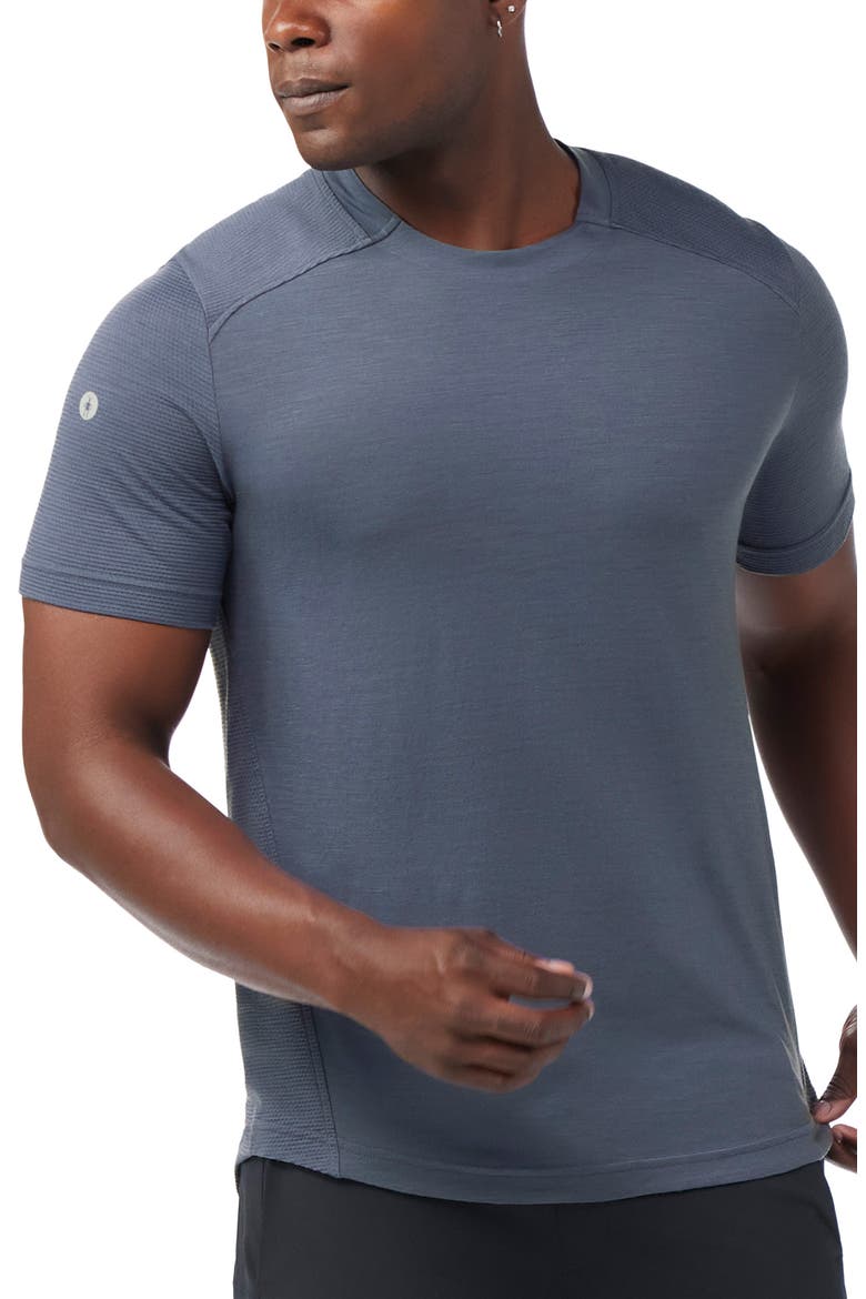 Active Mesh Performance T-Shirt, Main, color, NIGHTFALL BLUE