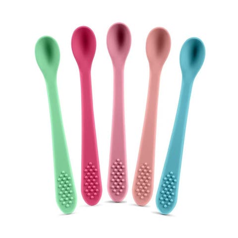 Silicone Baby Feeding Spoon Set 5 Piece