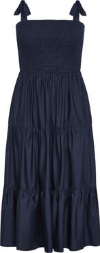 City Chic Haven Tiered Cotton Sundress