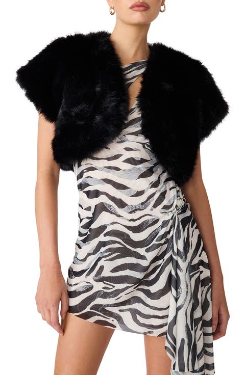 Jalen Faux Fur Bolero