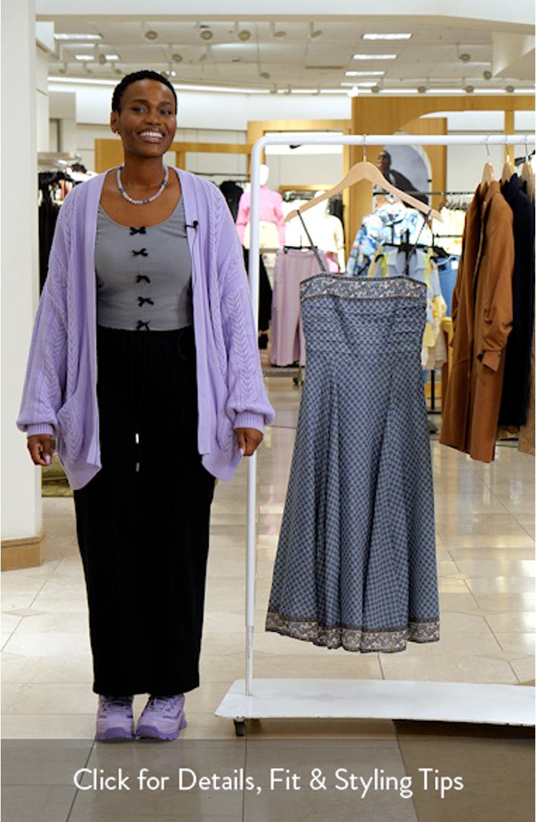 Lana Ruched Medallion & Paisley Print Midi Dress, sales video thumbnail