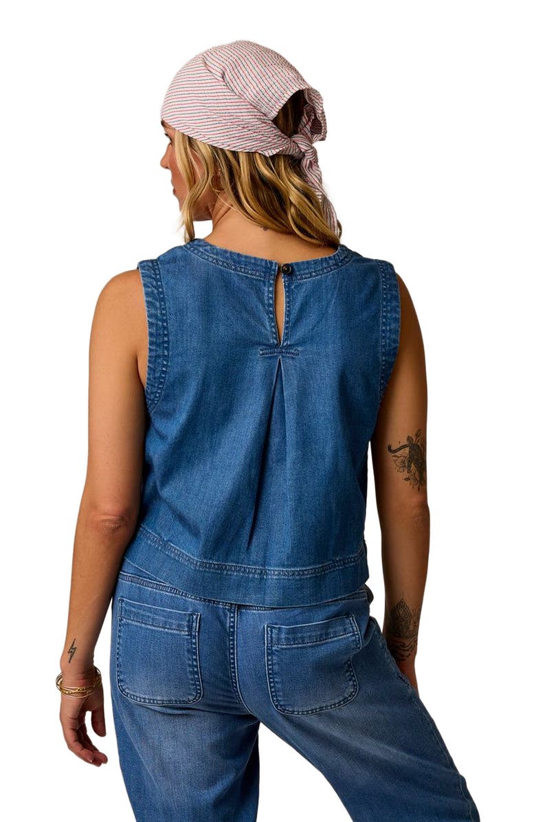 Carve Designs Susie Denim Tank, Alternate, color, Magnolia