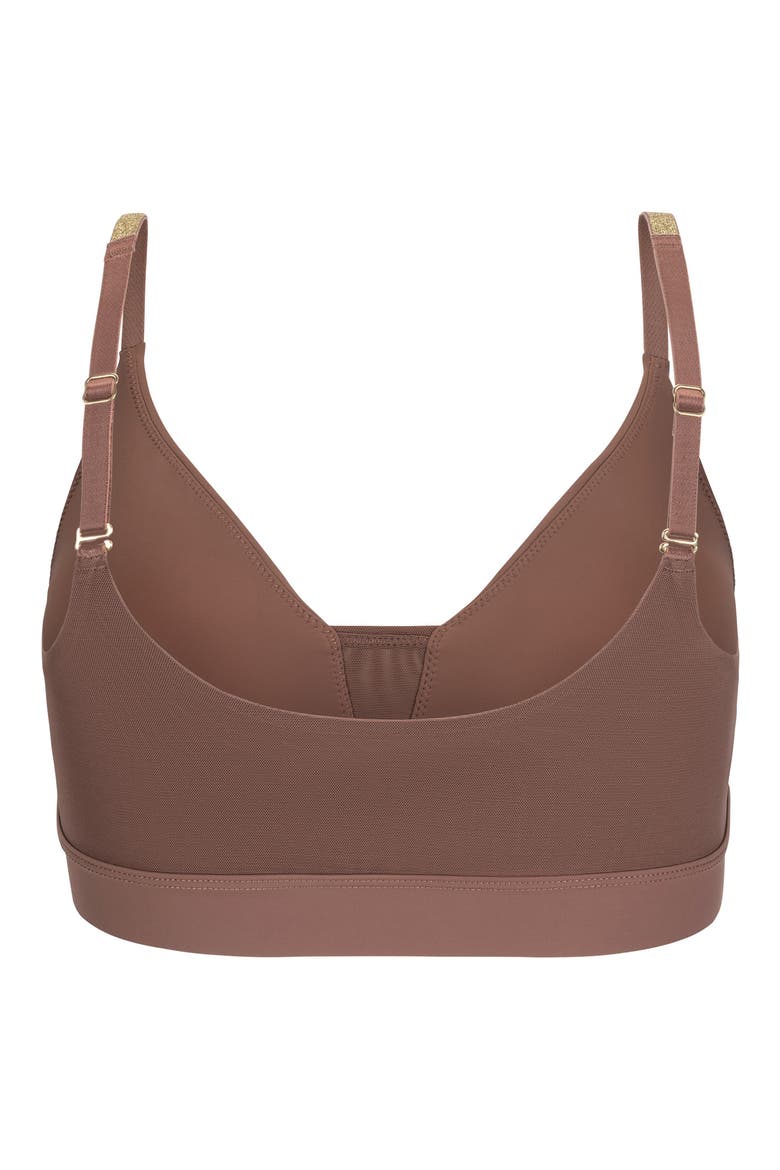 Soft Bra with Mesh, Alternate, color, TOFFEE