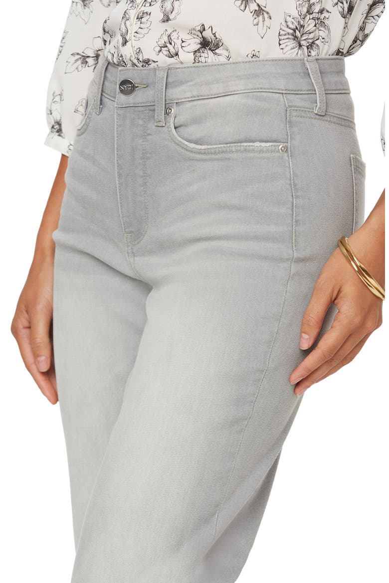 Roll Cuff Relaxed Straight Leg Jeans, Alternate, color, GRACE