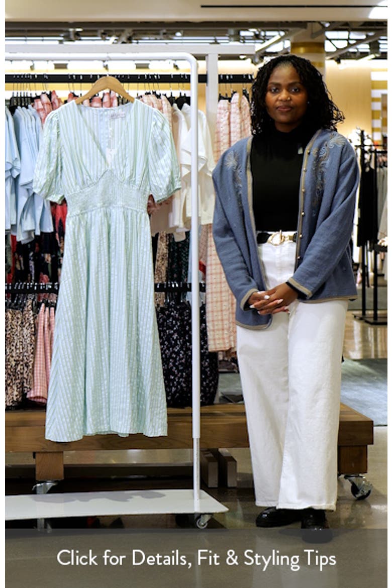 Ronnie Stripe Short Sleeve Midi Dress video
