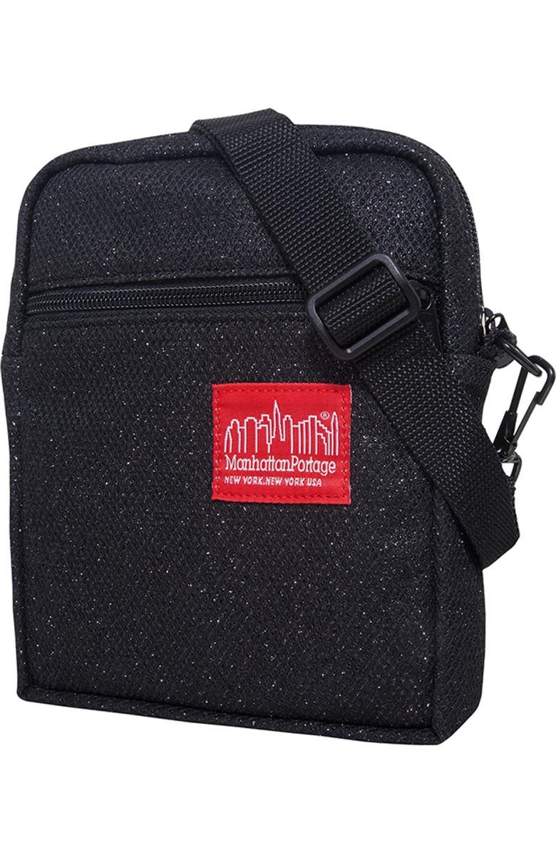 Manhattan Portage Midnight City Lights Crossbody Bag, Alternate, color, Black