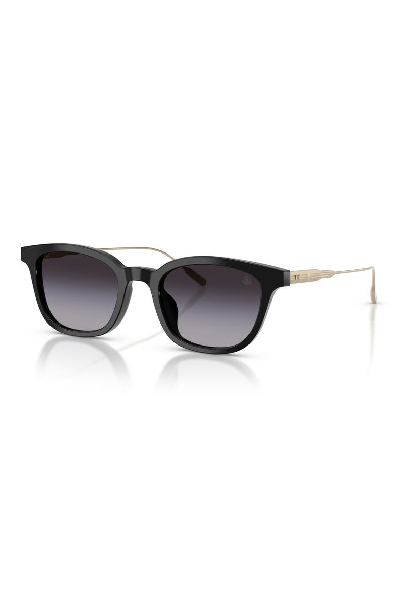 Lentis 50mm Gradient Phantos Sunglasses, Alternate, color, SHINY BLACK / GRADIENT GREY
