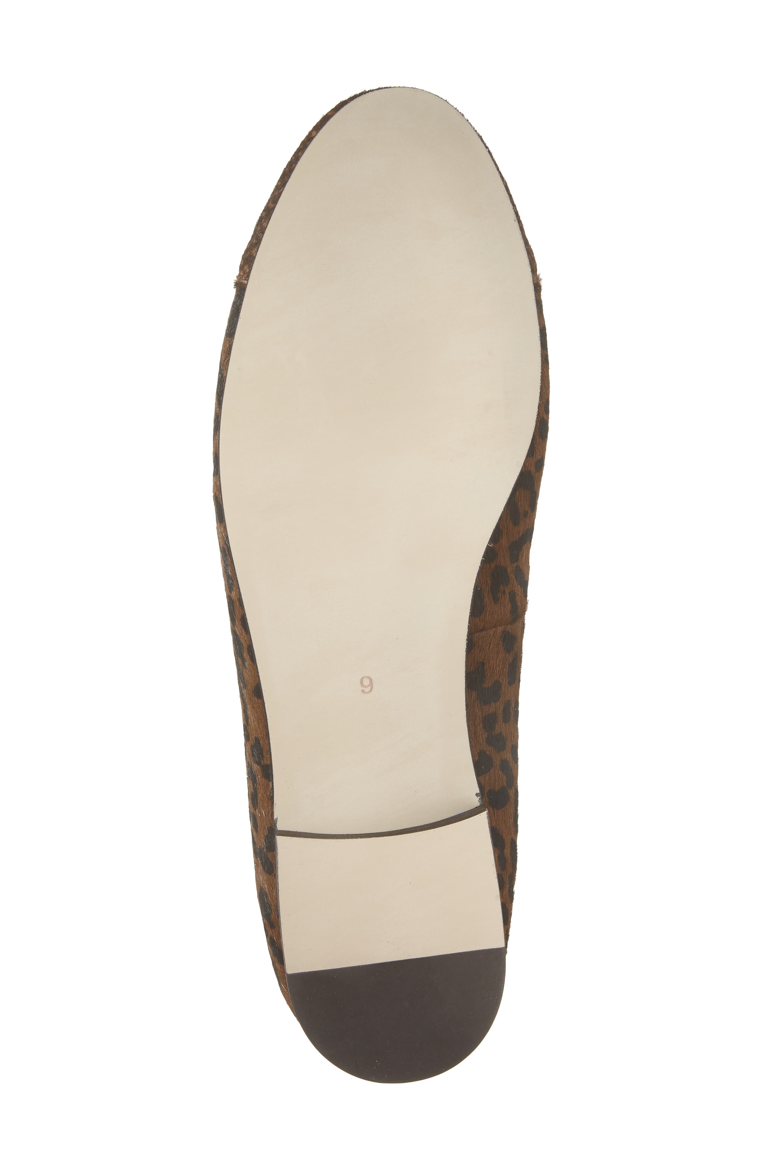 Arabesq Cap Toe Flat, Alternate, color, BROWN HAIR MULTI