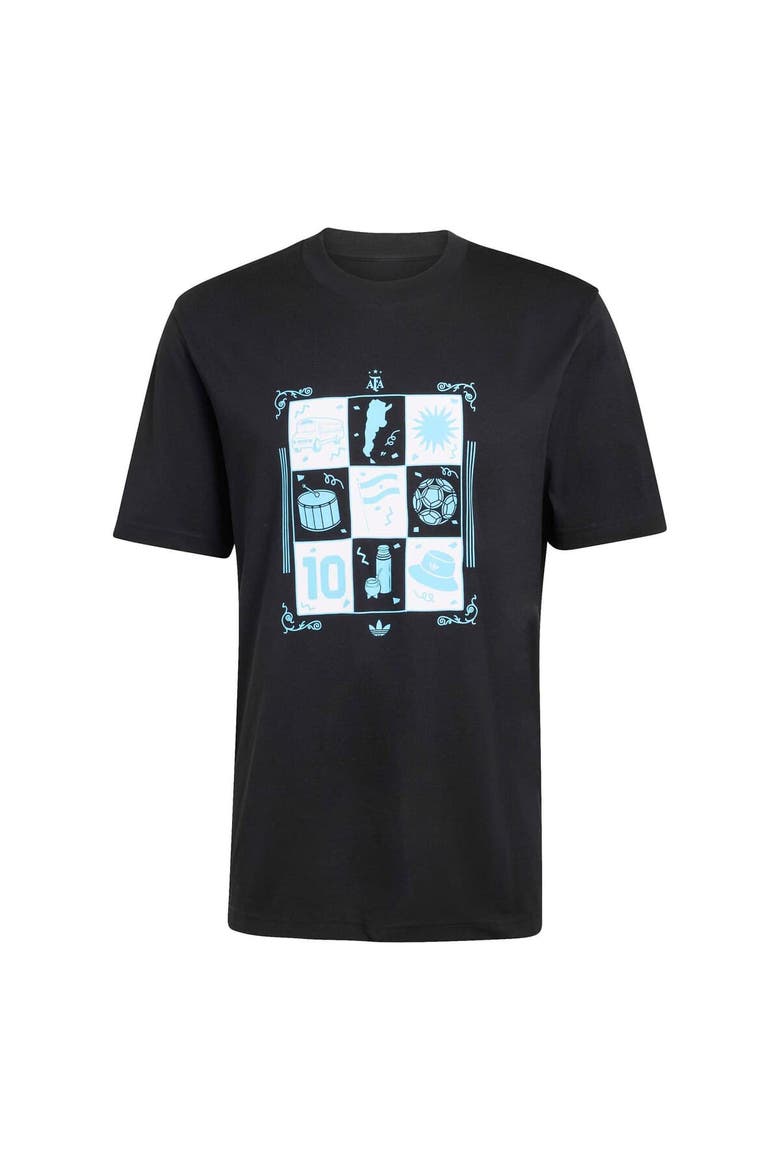 Men's adidas  Black Argentina National Team  Originals T-Shirt, Alternate, color, Black