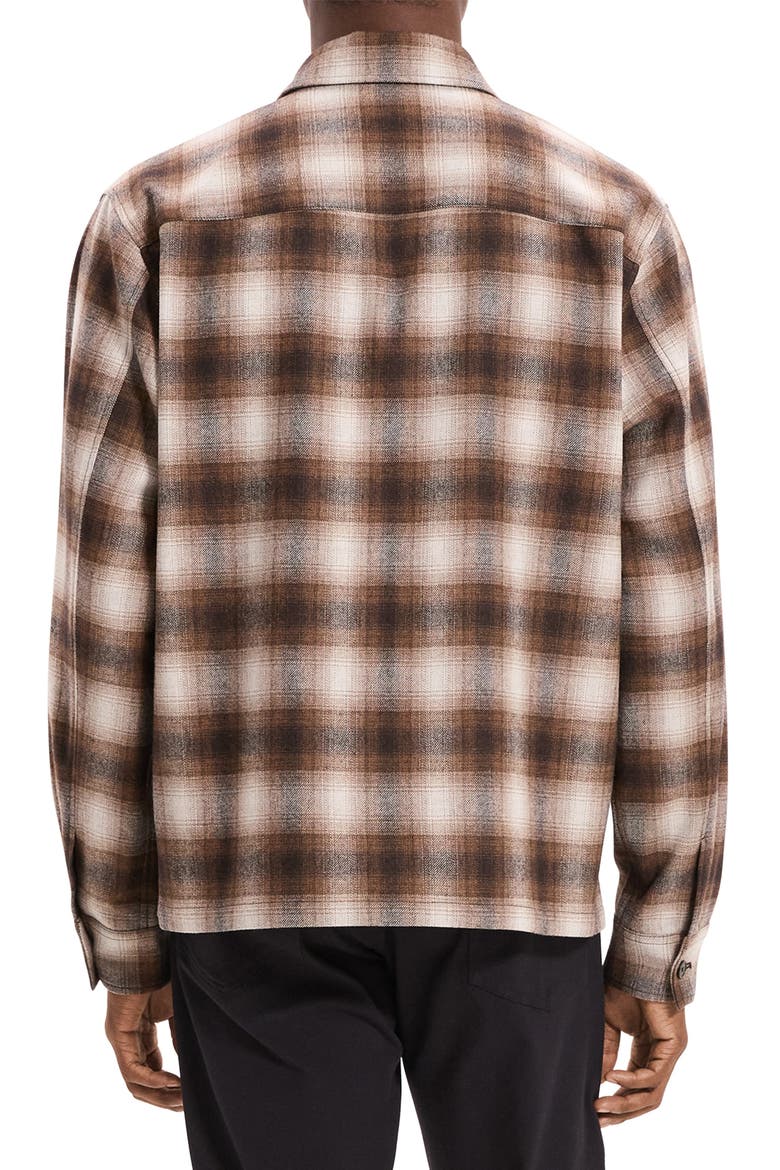 Plaid Button-Up Shirt, Alternate, color, BROWNWOOD MULTI