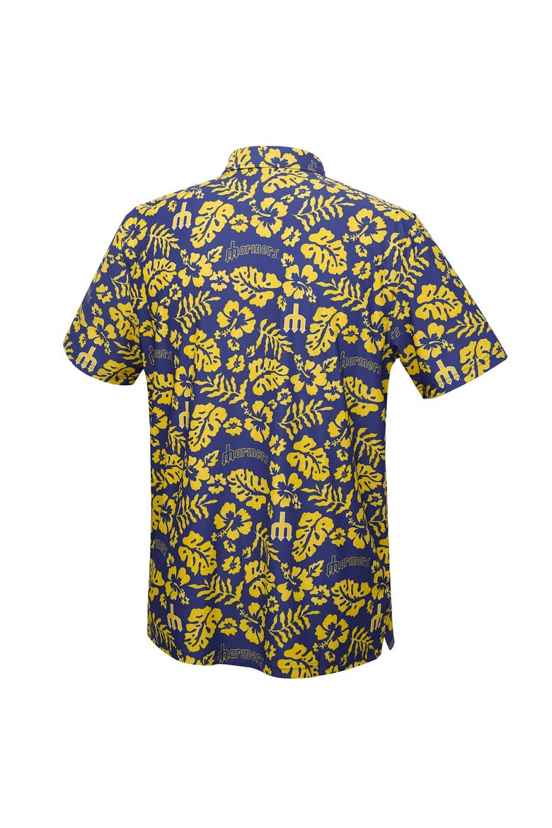 Men's Reyn Spooner  Blue Seattle Mariners Cooperstown Pua Performance Polo, Alternate, color, Blue