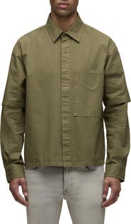 Hudson Jeans Rex Layered Look Button-Up Shirt