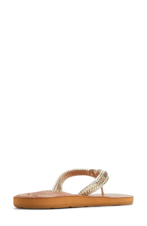 Roxy Lili Iii Flip Flop In Champagne