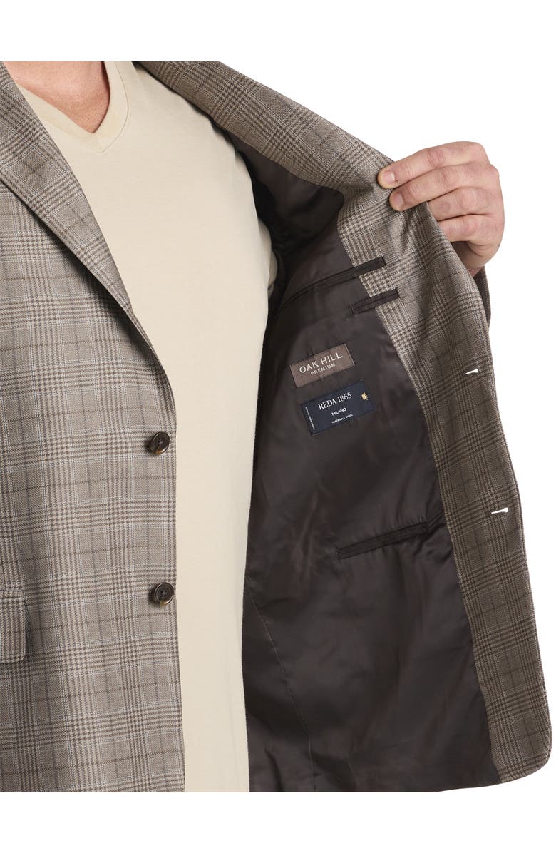 Oak Hill Premium by DXL Houndstooth Sport Coat, Alternate, color, Tan