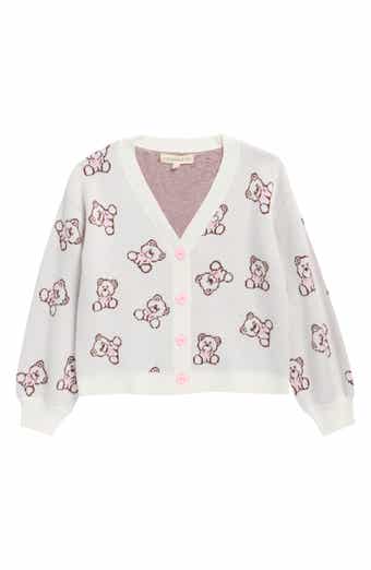 Kids' Teddy Bear Jacquard Cardigan