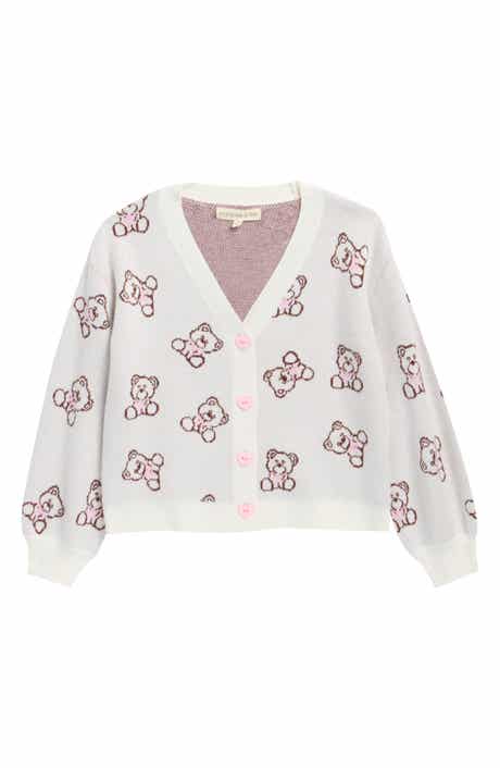 Kids' Teddy Bear Jacquard Cardigan