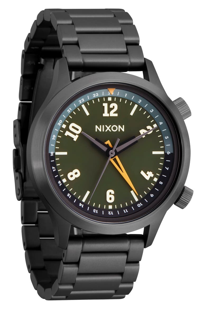 Drifter 40 Watch, 40mm, Main, color, GUNMETAL / KOBU GREEN