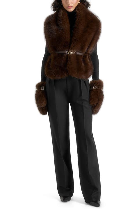 Alva Fur Mitten Gloves