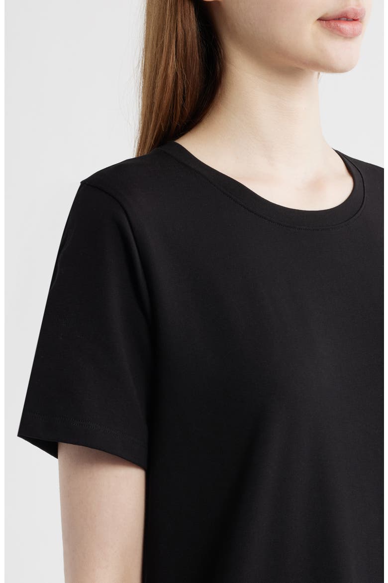 Maxi T-Shirt Dress, Alternate, color, BLACK